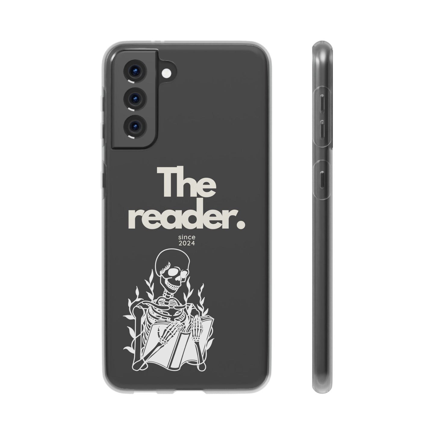 Book Lover's Flexi Case - "Skeleton Reader W."