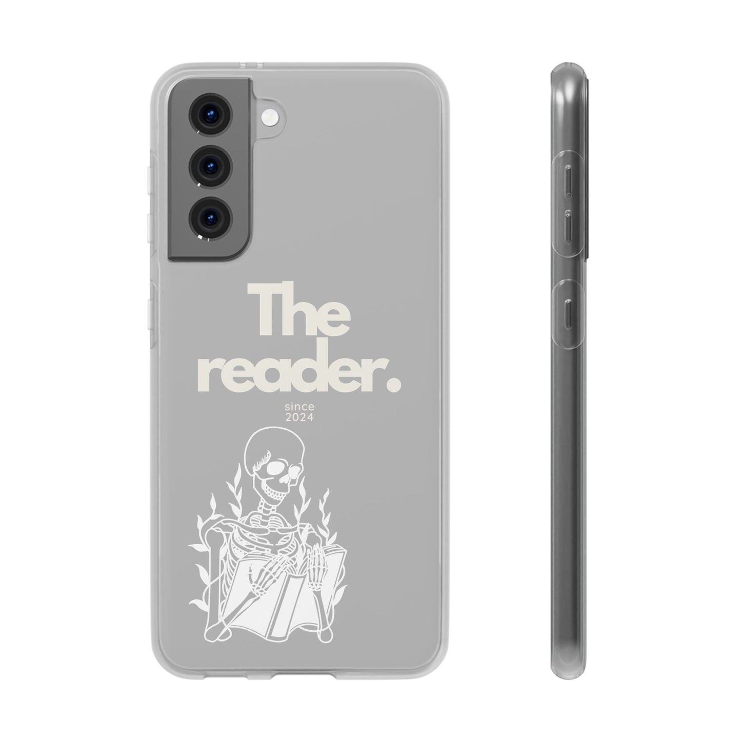 Book Lover's Flexi Case - "Skeleton Reader W."