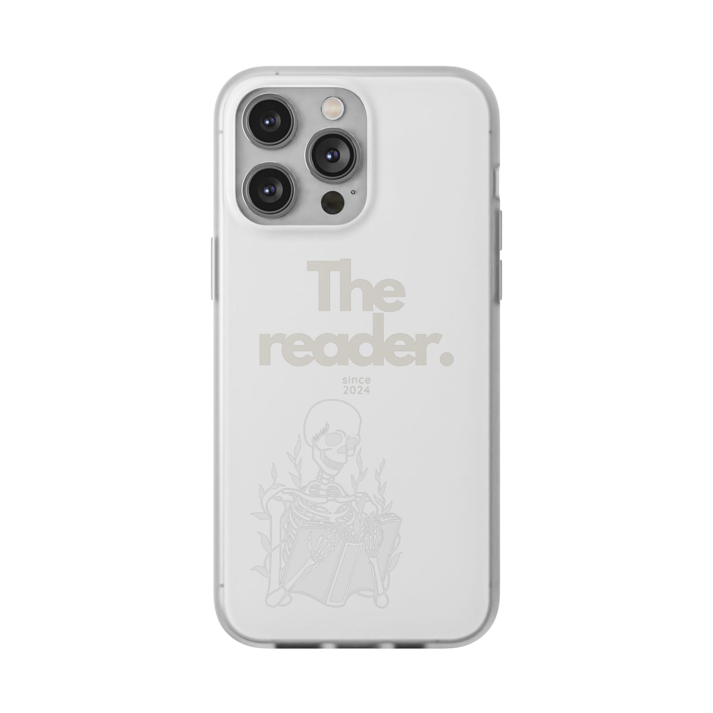 Book Lover's Flexi Case - "Skeleton Reader W."