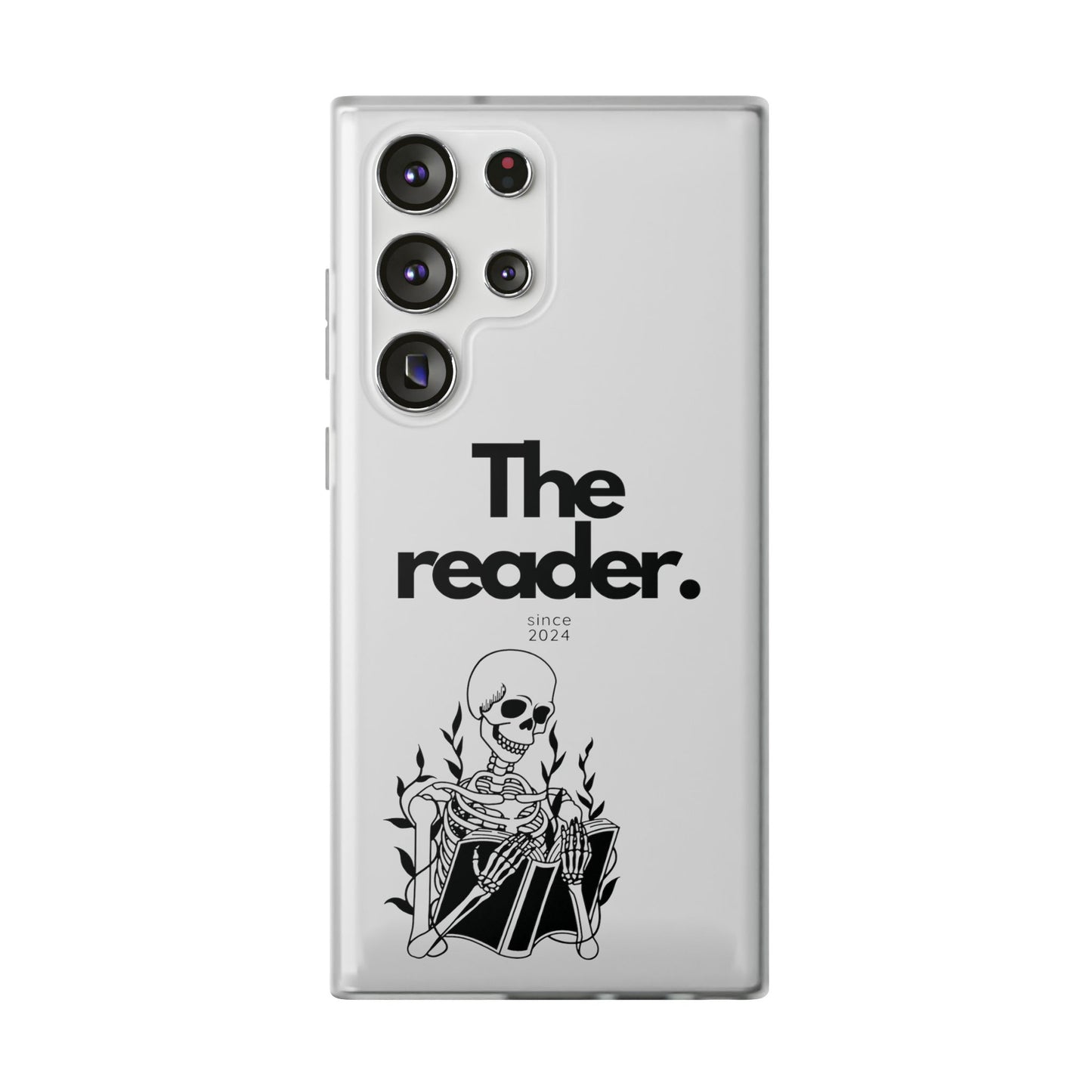 Book Lover's Flexi Case - "Skeleton Reader."