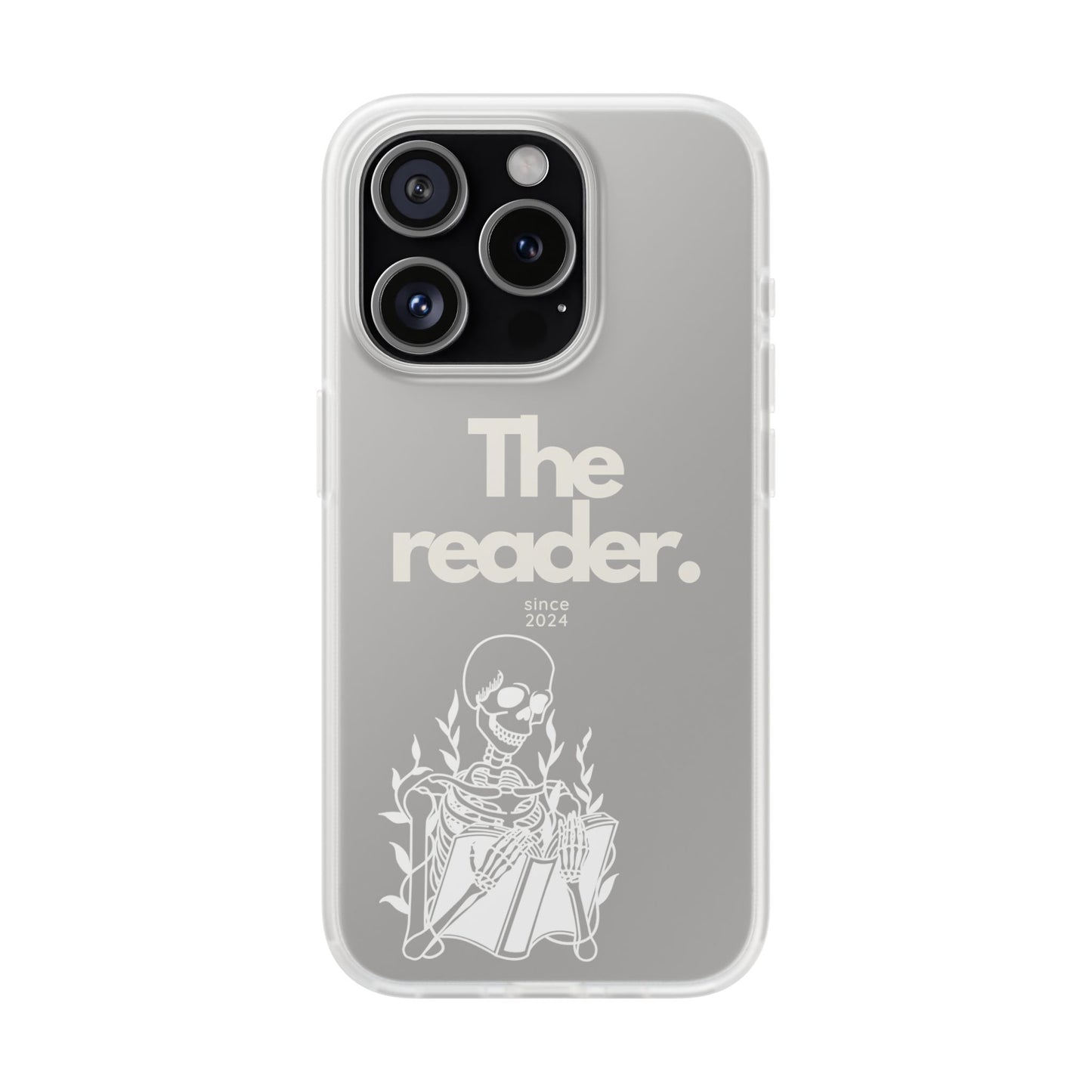 Book Lover's Flexi Case - "Skeleton Reader W."