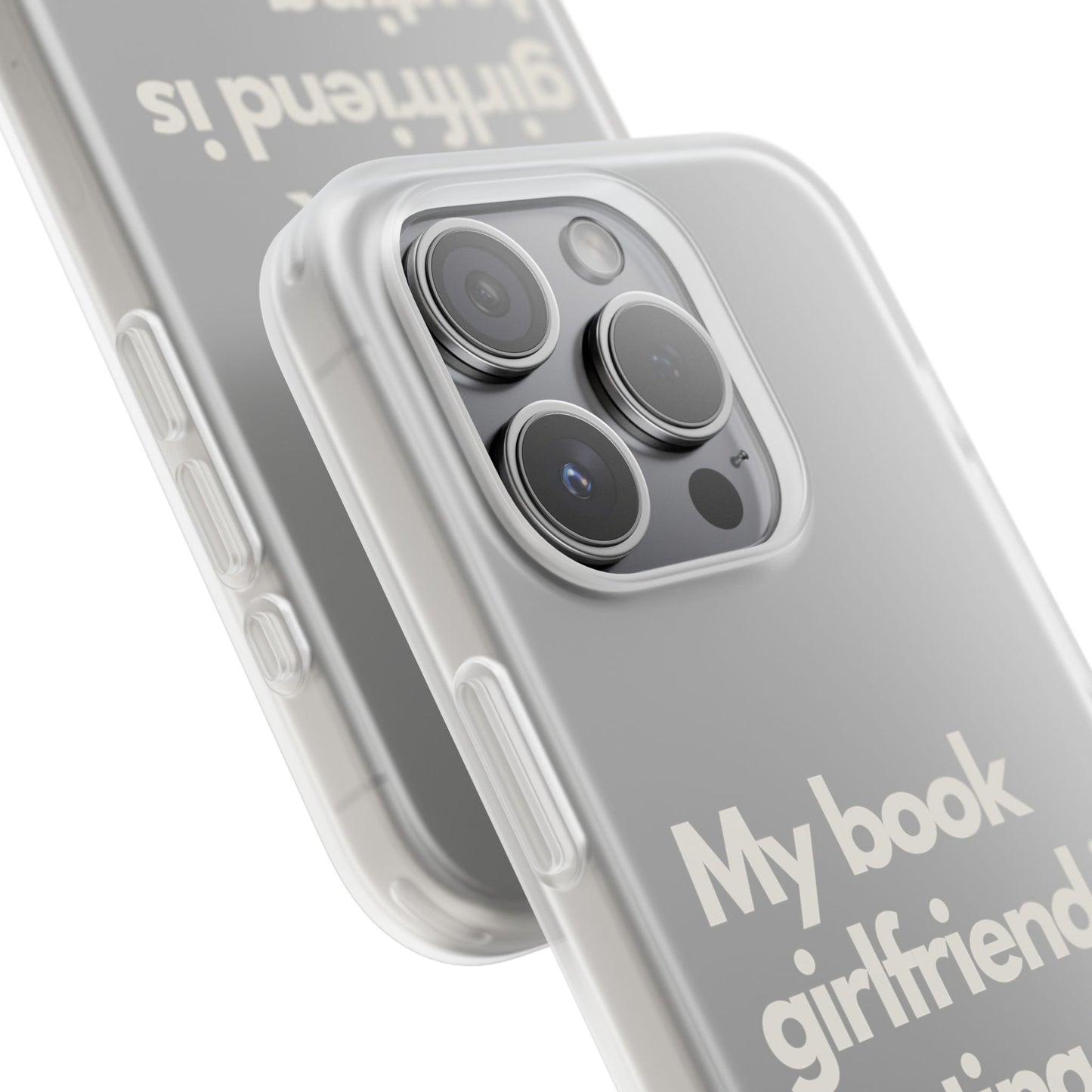 Book Lover's Flexi Case - "Book Girlfriend Texting."