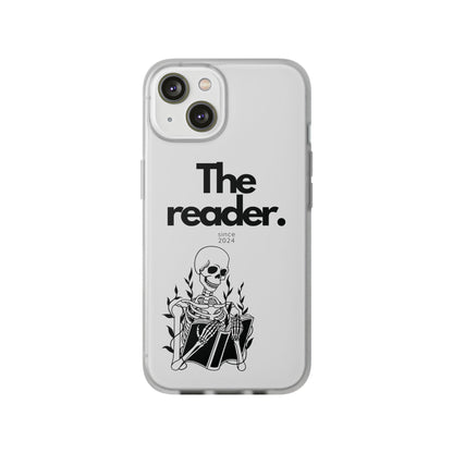 Book Lover's Flexi Case - "Skeleton Reader."