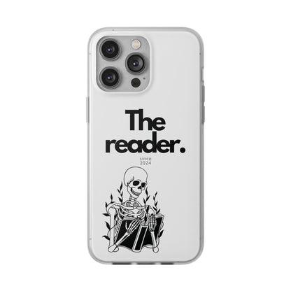 Book Lover's Flexi Case - "Skeleton Reader."