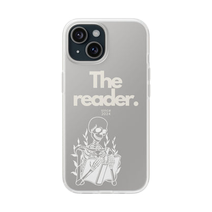 Book Lover's Flexi Case - "Skeleton Reader W."