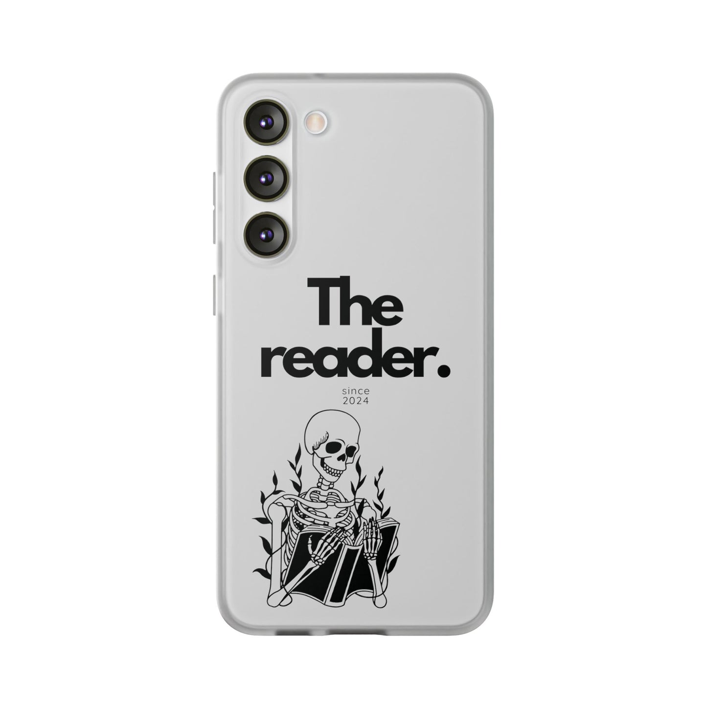 Book Lover's Flexi Case - "Skeleton Reader."