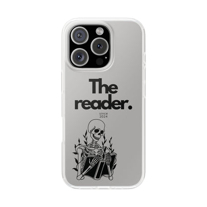 Book Lover's Flexi Case - "Skeleton Reader."