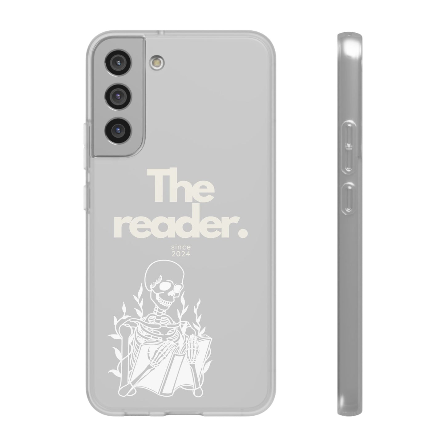 Book Lover's Flexi Case - "Skeleton Reader W."