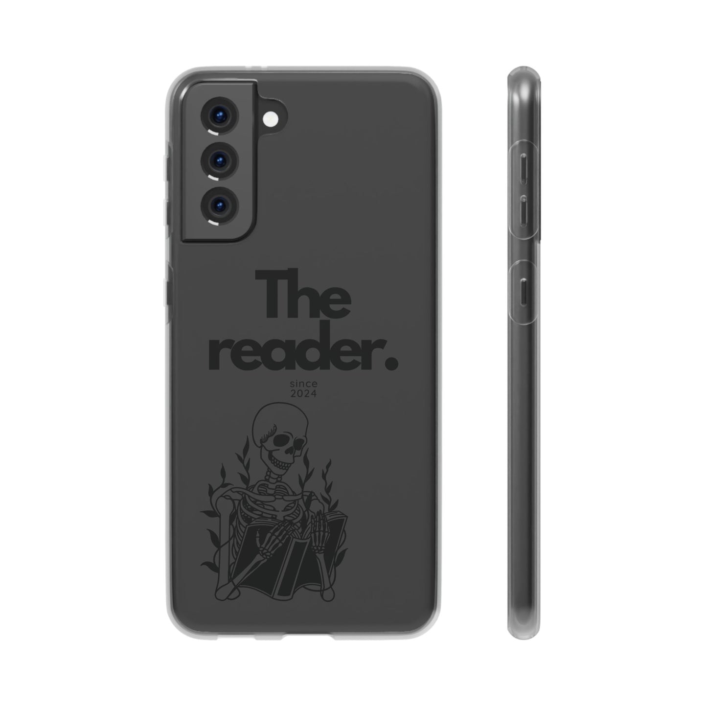 Book Lover's Flexi Case - "Skeleton Reader."