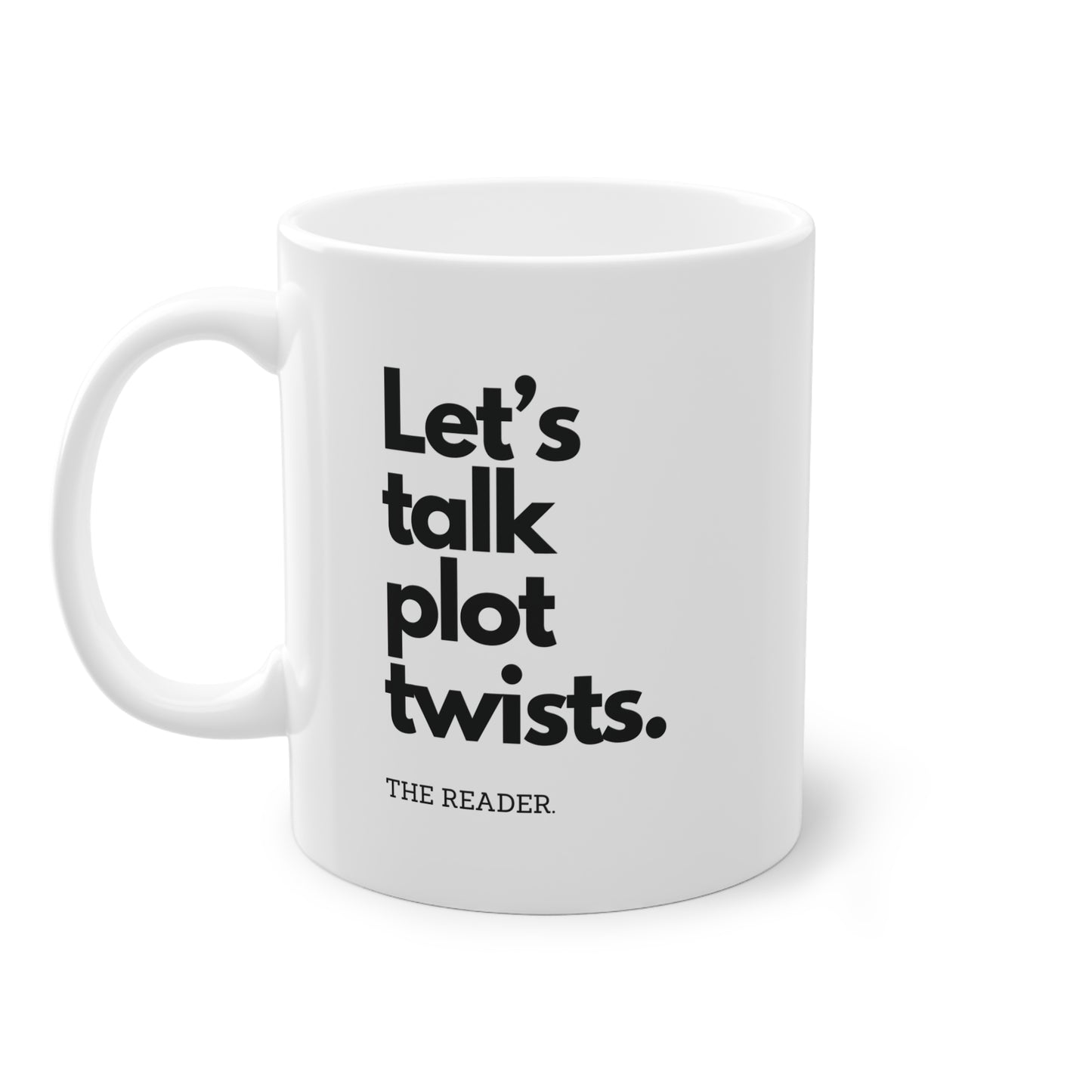 Book Lover's Mug - "Let's talk plot twists."