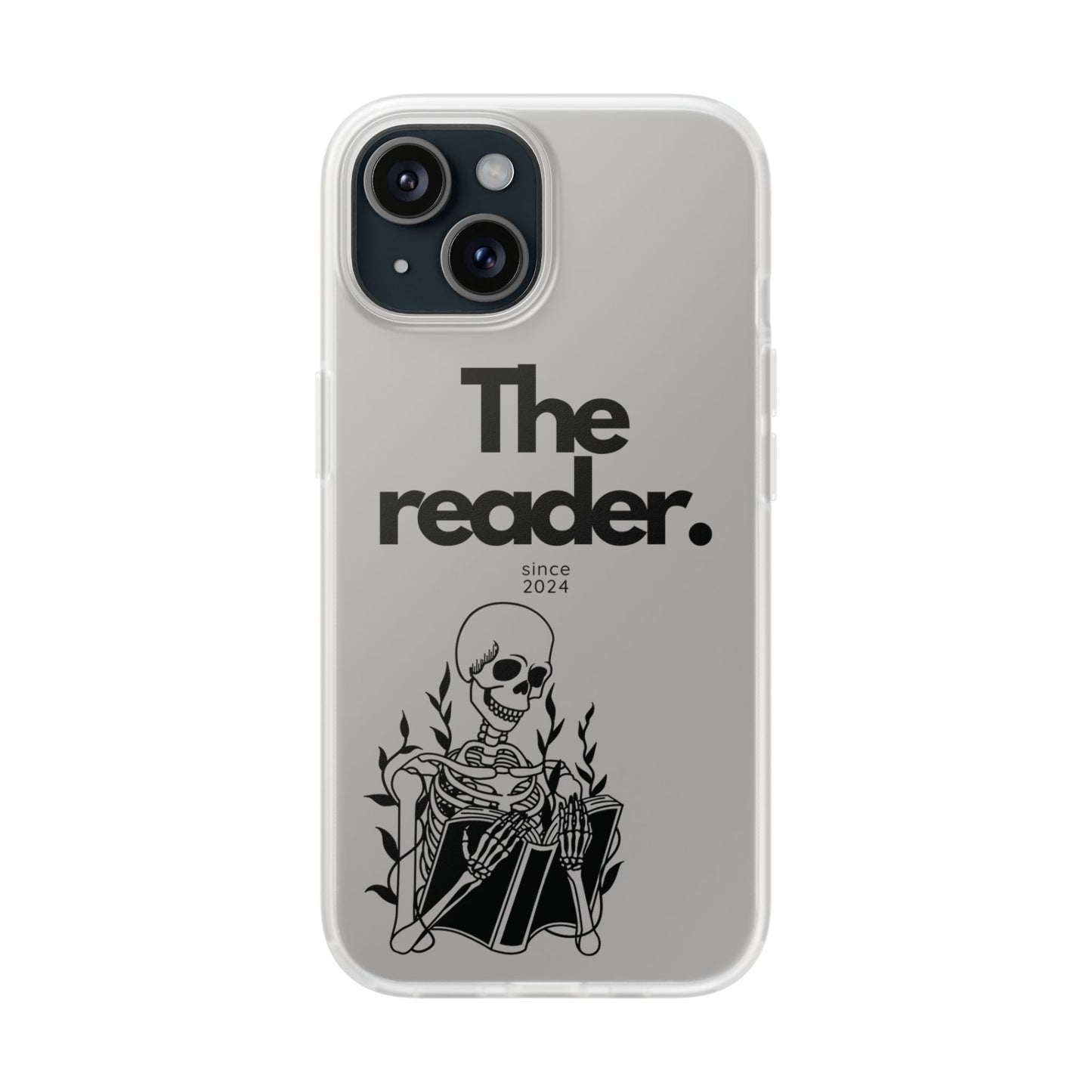 Book Lover's Flexi Case - "Skeleton Reader."