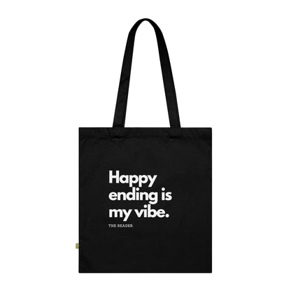 Book Lover's Tote Bag - "Happy Ending."