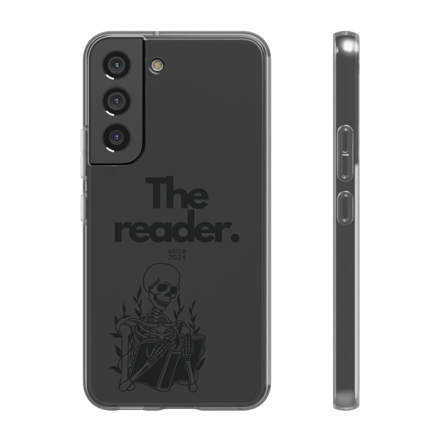 Book Lover's Flexi Case - "Skeleton Reader."