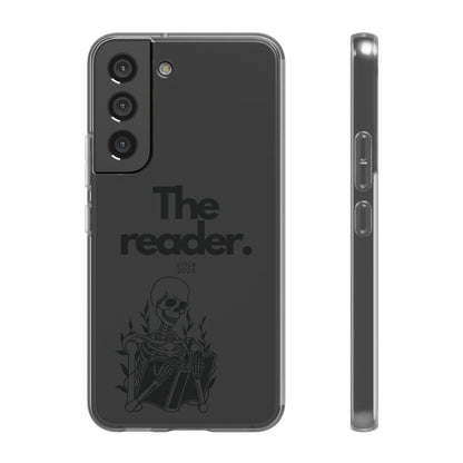 Book Lover's Flexi Case - "Skeleton Reader."