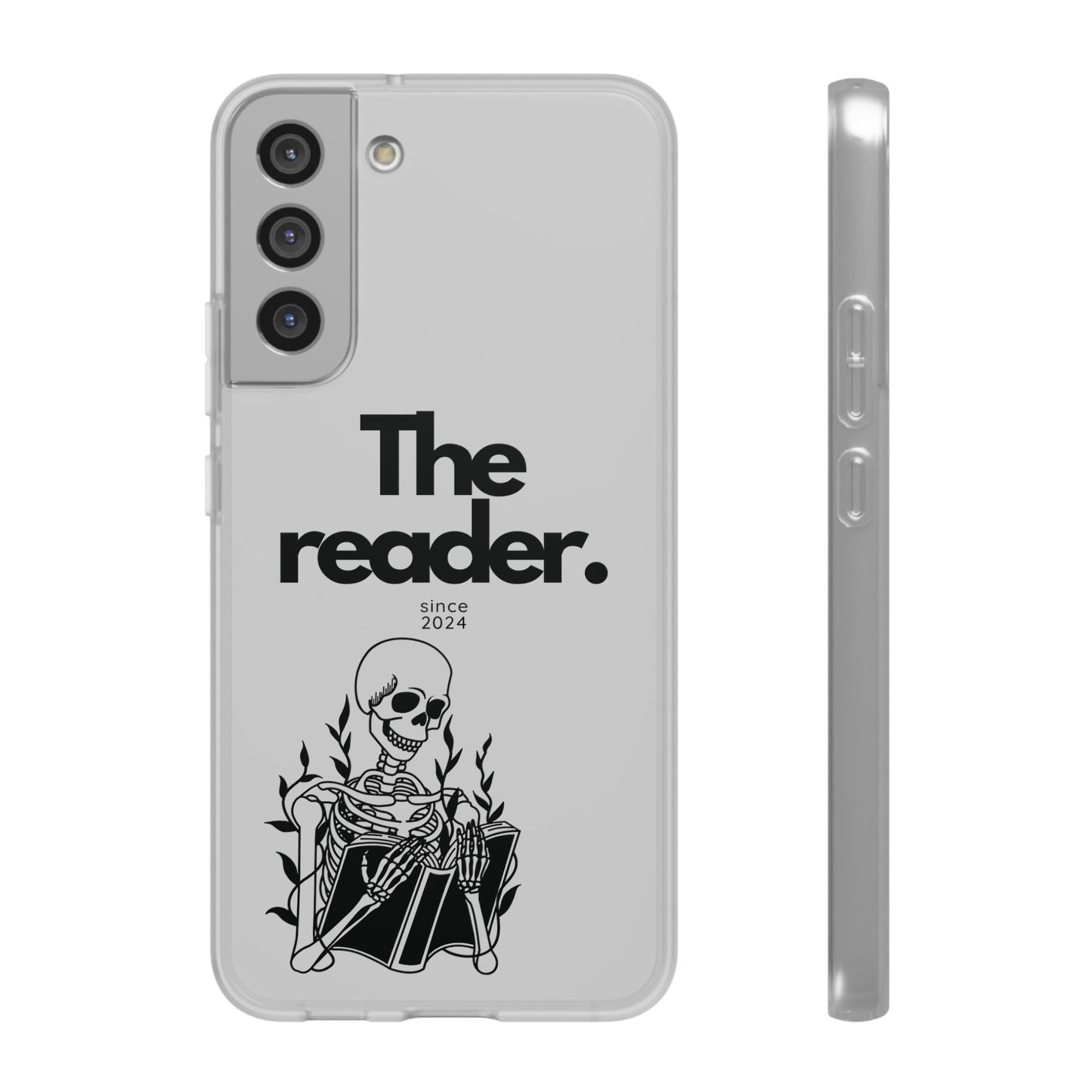 Book Lover's Flexi Case - "Skeleton Reader."