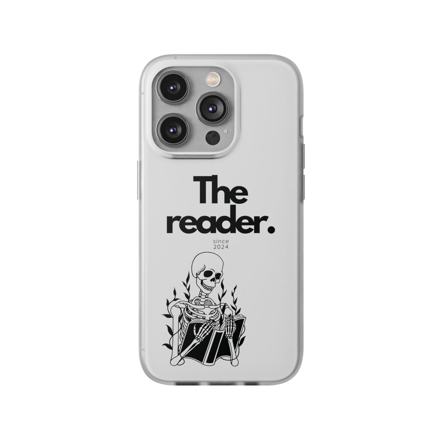 Book Lover's Flexi Case - "Skeleton Reader."