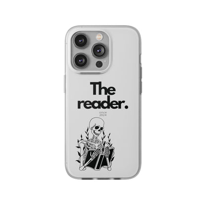 Book Lover's Flexi Case - "Skeleton Reader."