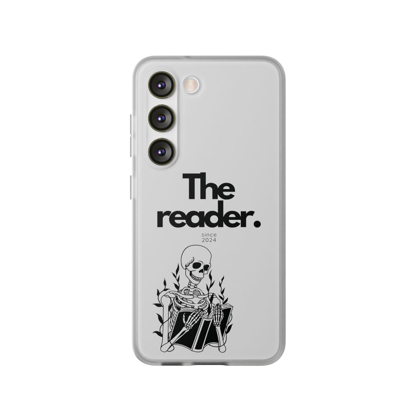 Book Lover's Flexi Case - "Skeleton Reader."