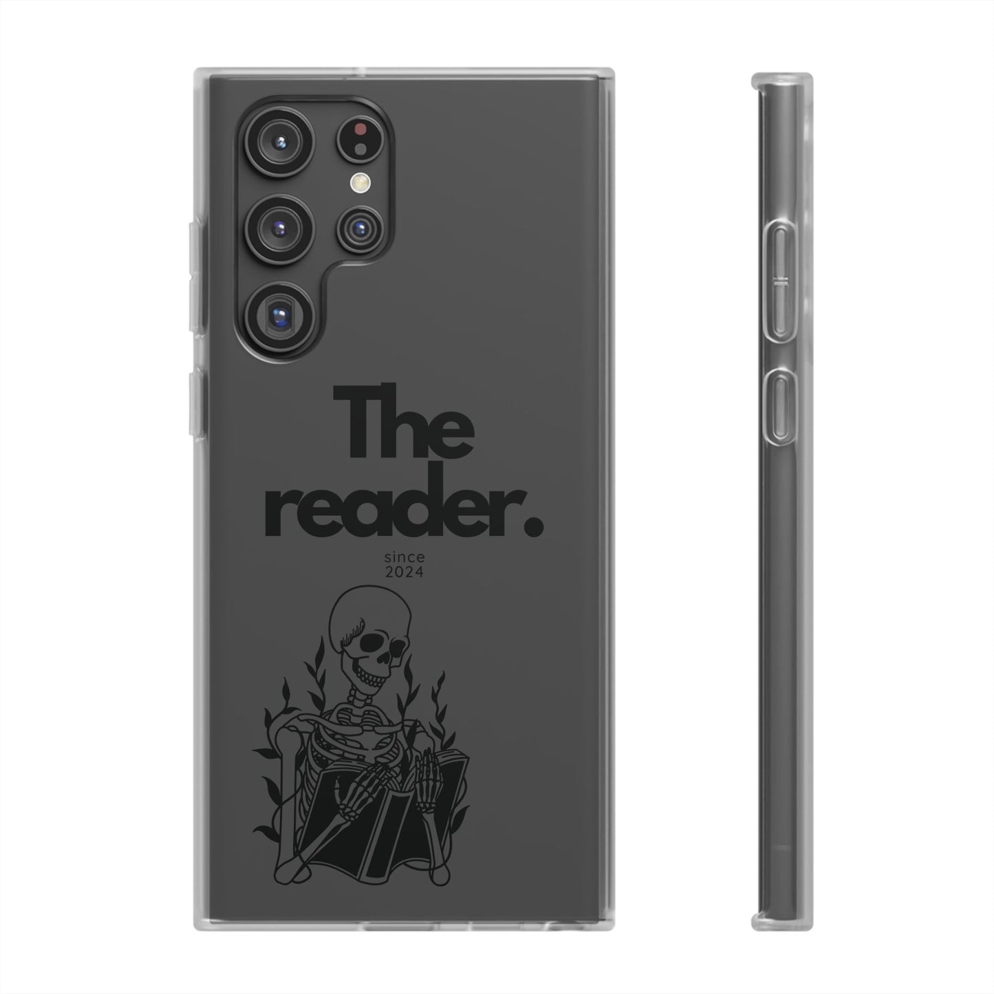 Book Lover's Flexi Case - "Skeleton Reader."