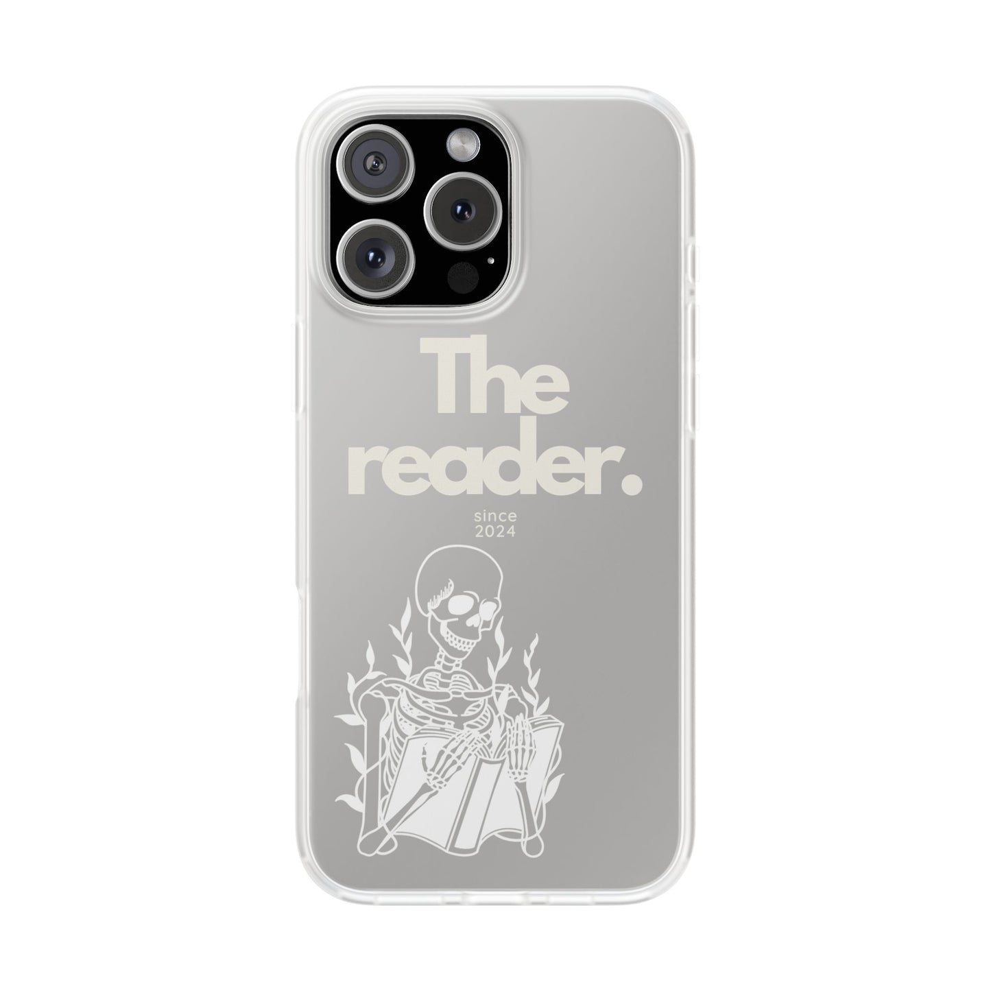 Book Lover's Flexi Case - "Skeleton Reader W."