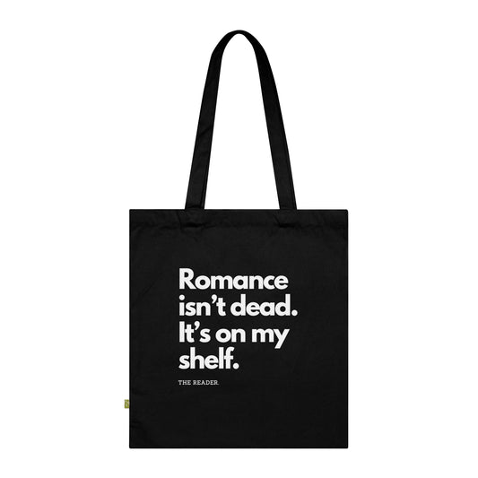 Book Lover's Tote Bag - "Romance on my Shelf."