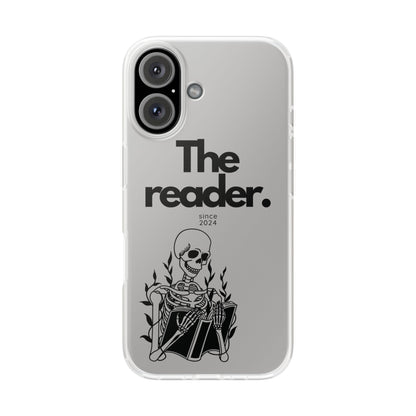 Book Lover's Flexi Case - "Skeleton Reader."