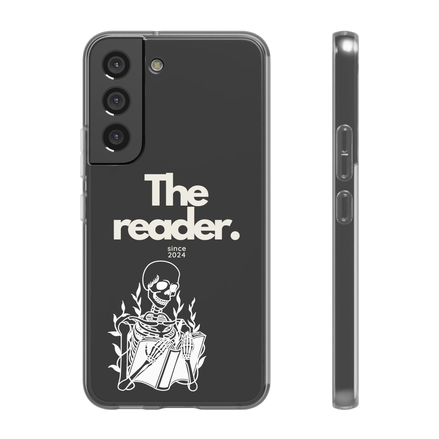 Book Lover's Flexi Case - "Skeleton Reader W."