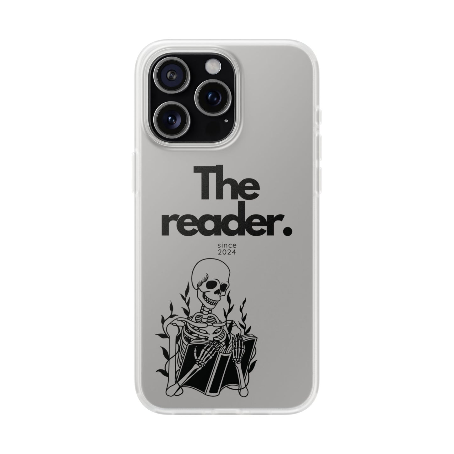 Book Lover's Flexi Case - "Skeleton Reader."