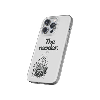 Book Lover's Flexi Case - "Skeleton Reader."