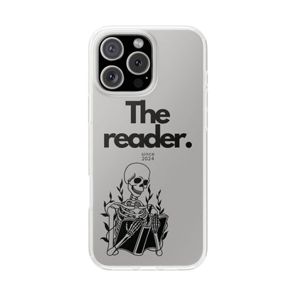 Book Lover's Flexi Case - "Skeleton Reader."