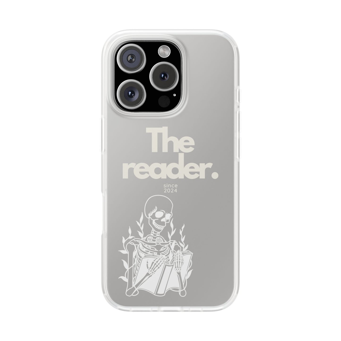 Book Lover's Flexi Case - "Skeleton Reader W."