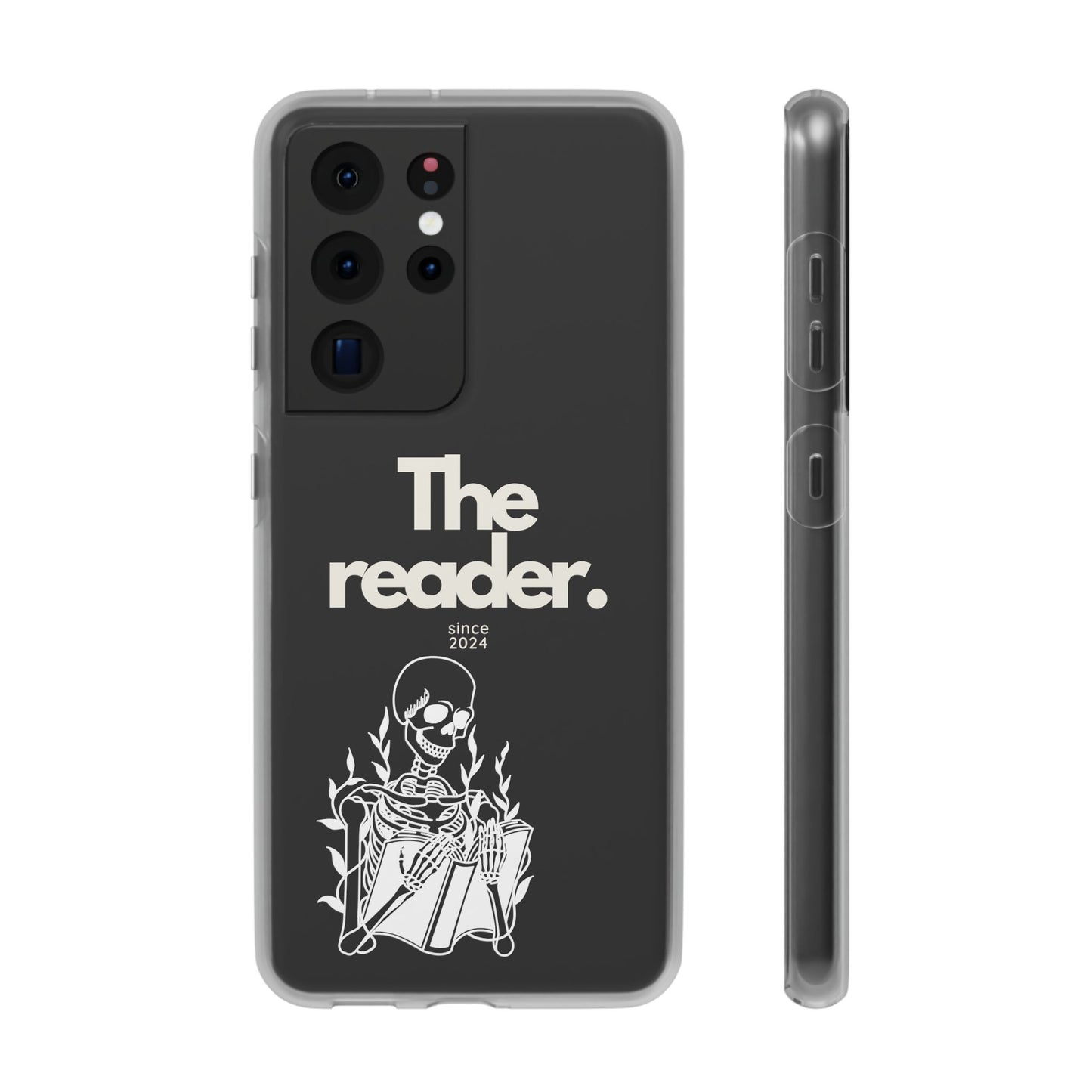 Book Lover's Flexi Case - "Skeleton Reader W."