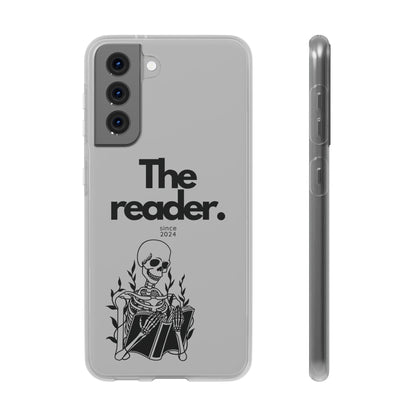 Book Lover's Flexi Case - "Skeleton Reader."